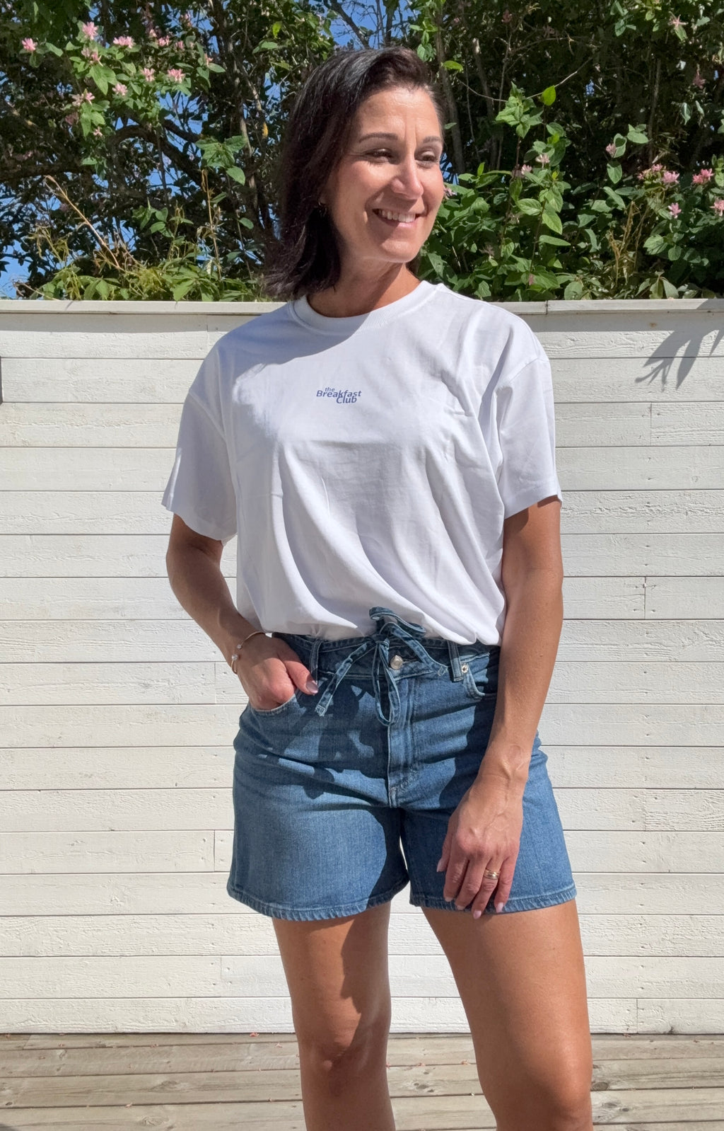 ONLVIVVI S/S LOVELY TOP BRIGHT WHITE BREAKFAST