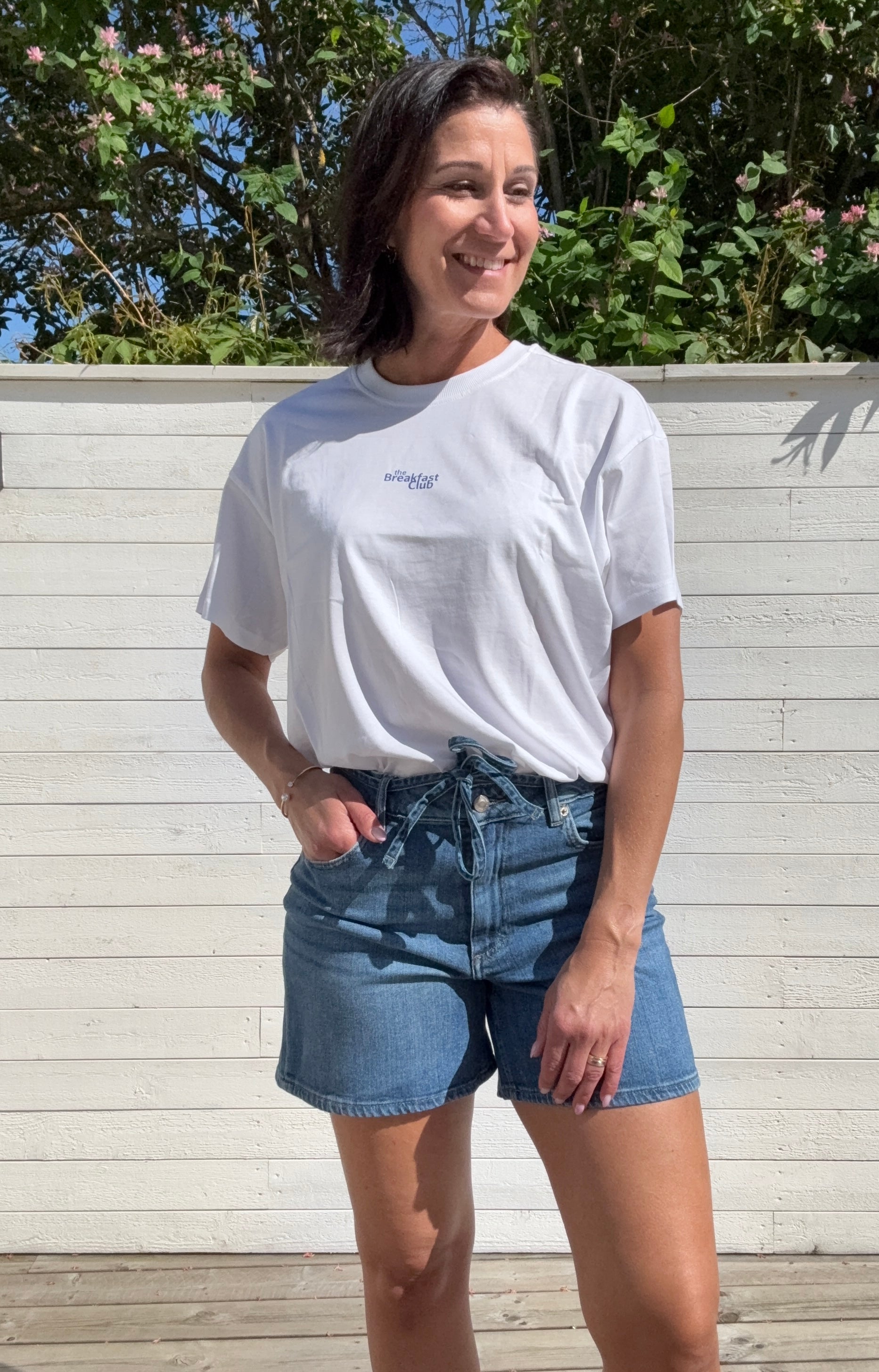 ONLVIVVI S/S LOVELY TOP BRIGHT WHITE BREAKFAST