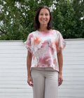 MATHEA BLOUSE 86493- PINK FLOWER