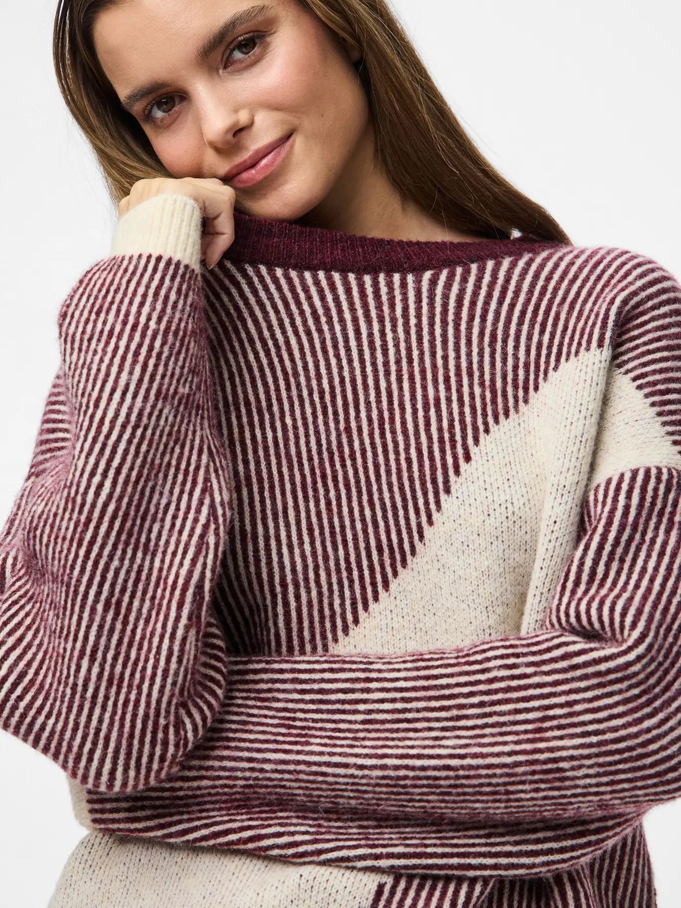 PCLINNA O-NECK LOOSE KNIT
