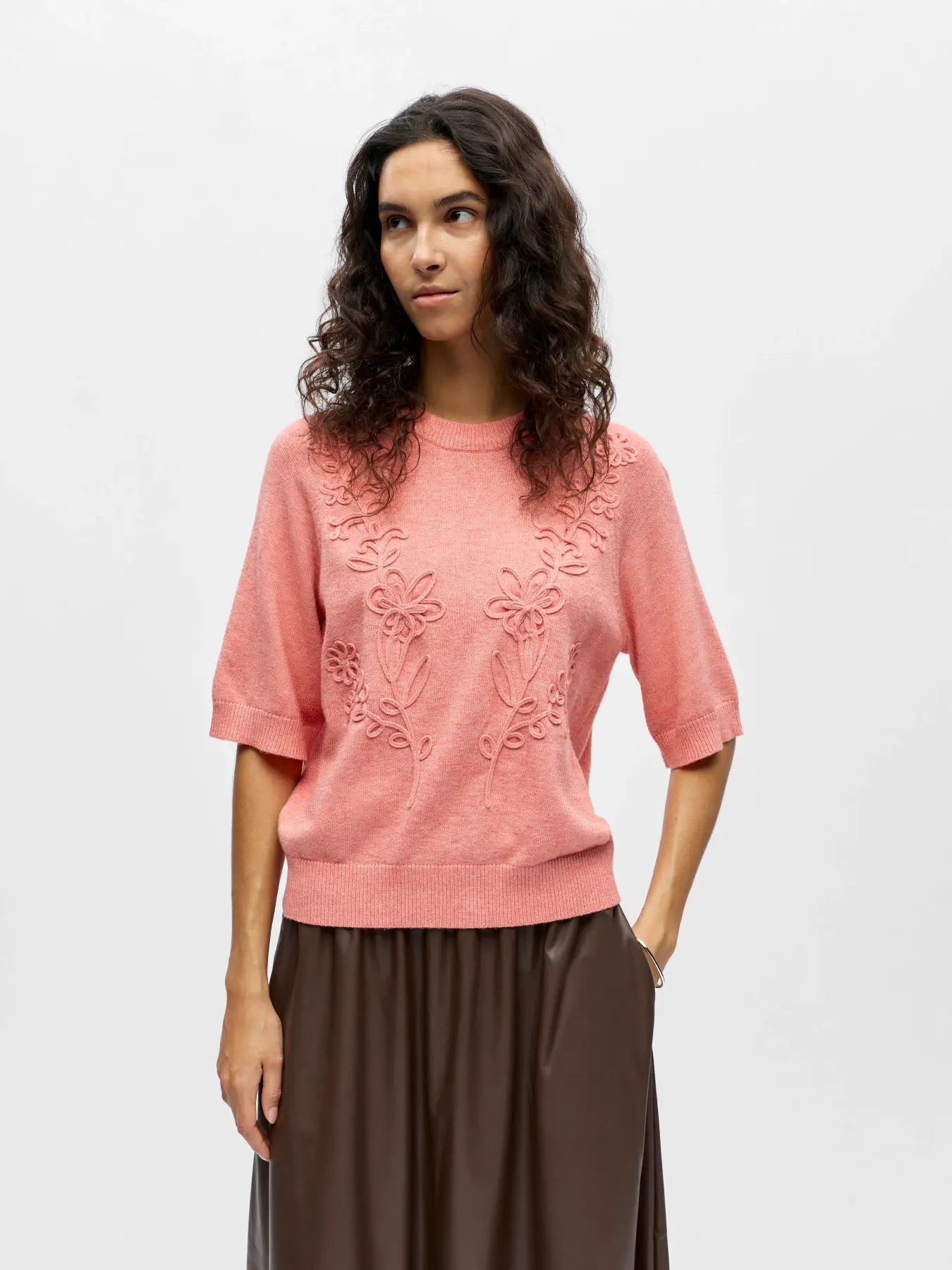 OBJLANEY SS PULLOVER LANTANA