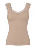 PCBARBERA LACE TOP WARM TAUPE