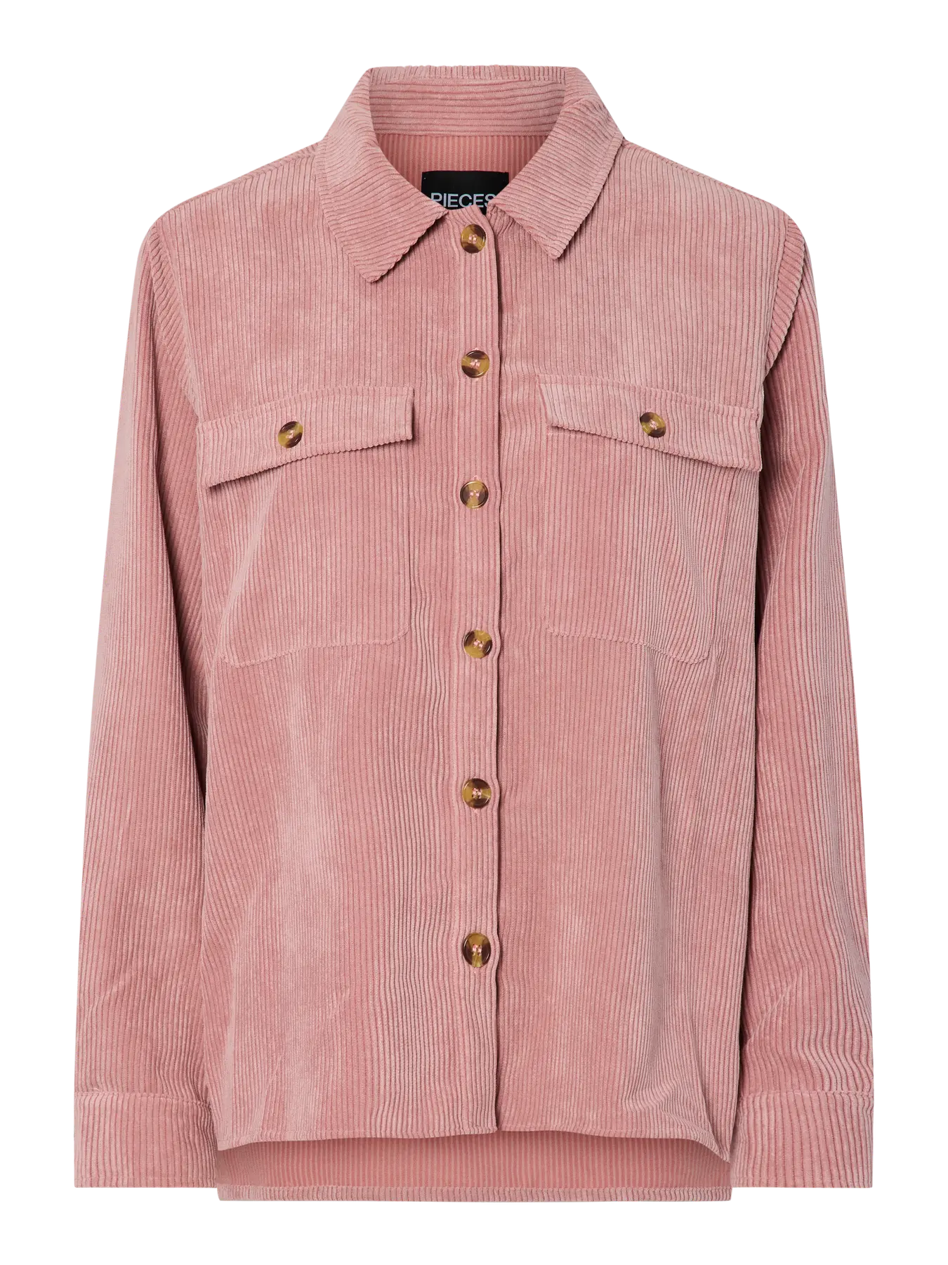 PCEFFI LS CORDUROY SHIRT ASH ROSE