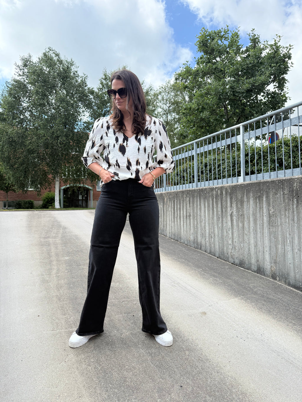 ONLMADISON BLUSH HW WIDE DNM CRO099