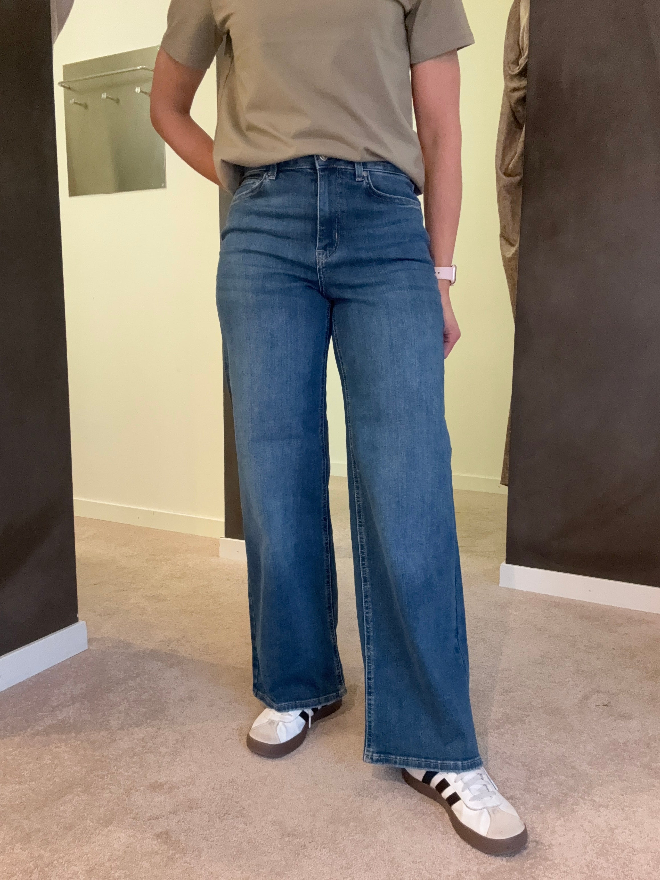 ONLMADISON BLUSH HW WIDE DNM CRO665