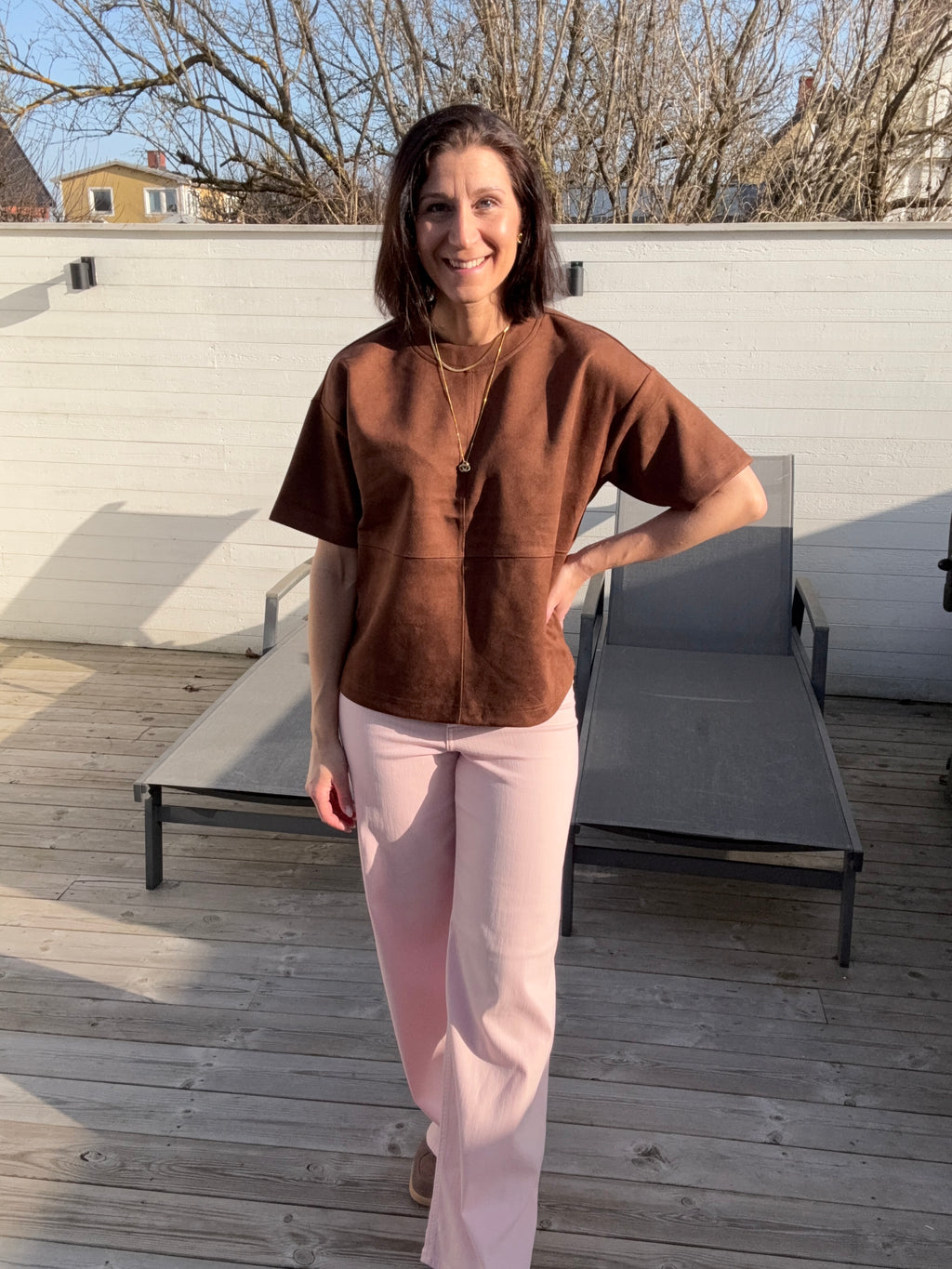 JDYIRIS STRETCH HW WIDE PANT PINK