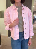 VMJAMIE LS DENIM SHACKET PINK