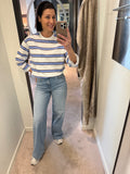 PCMILA LS LOOSE TEE BLUE