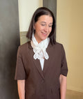 PCMANILLA TRIANGLE SCARF WHITE