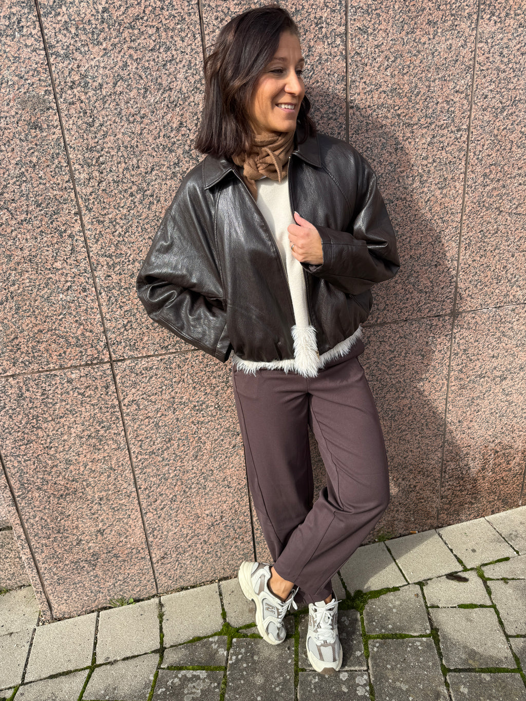 ONLMASJA FAUX LEATHER PADDED BOMBER