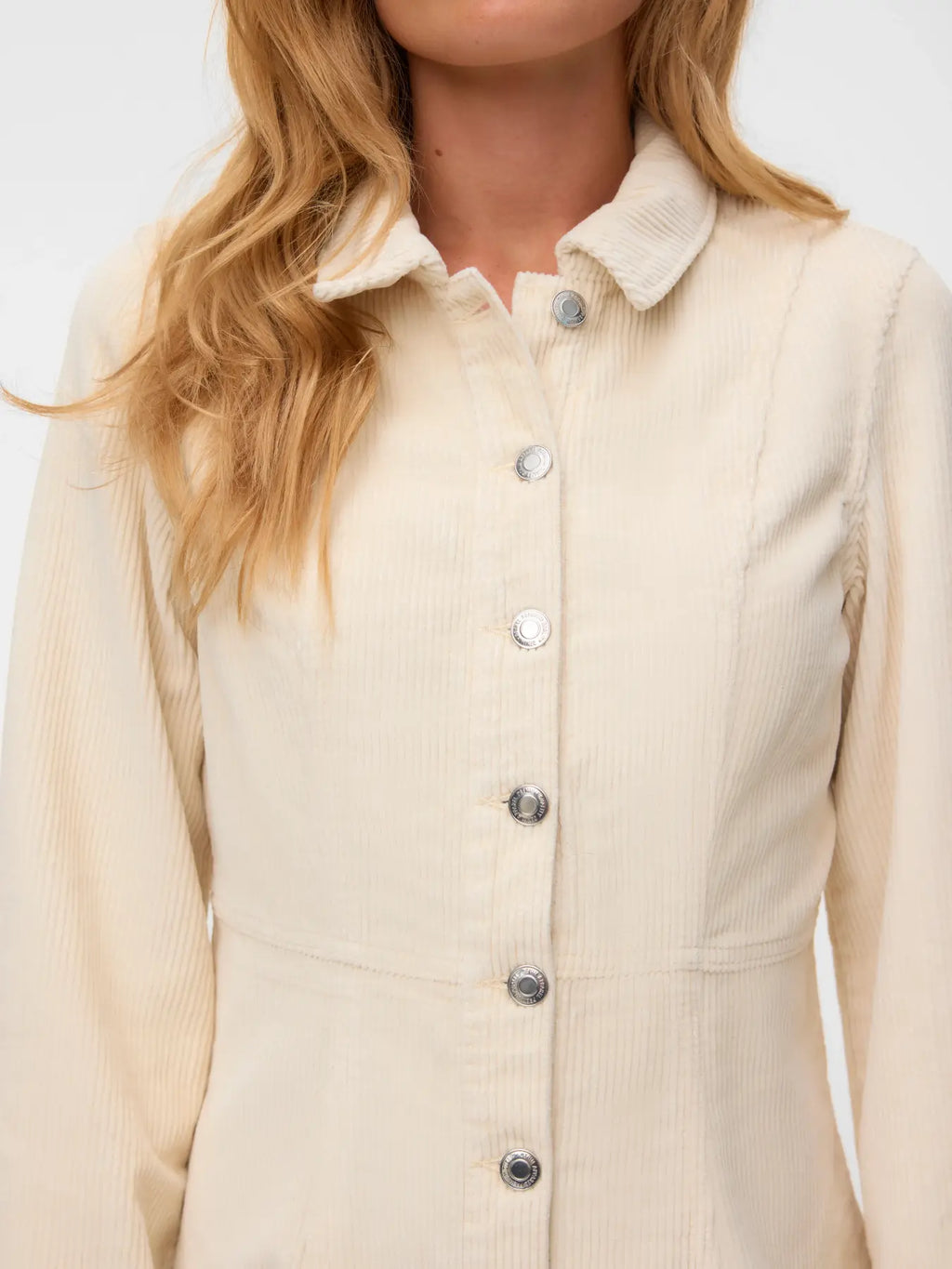 VMDAISY LS SHORT CORD DRESS OATMEAL