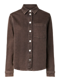 PCSILKE LS SHIRT HOT FUDGE