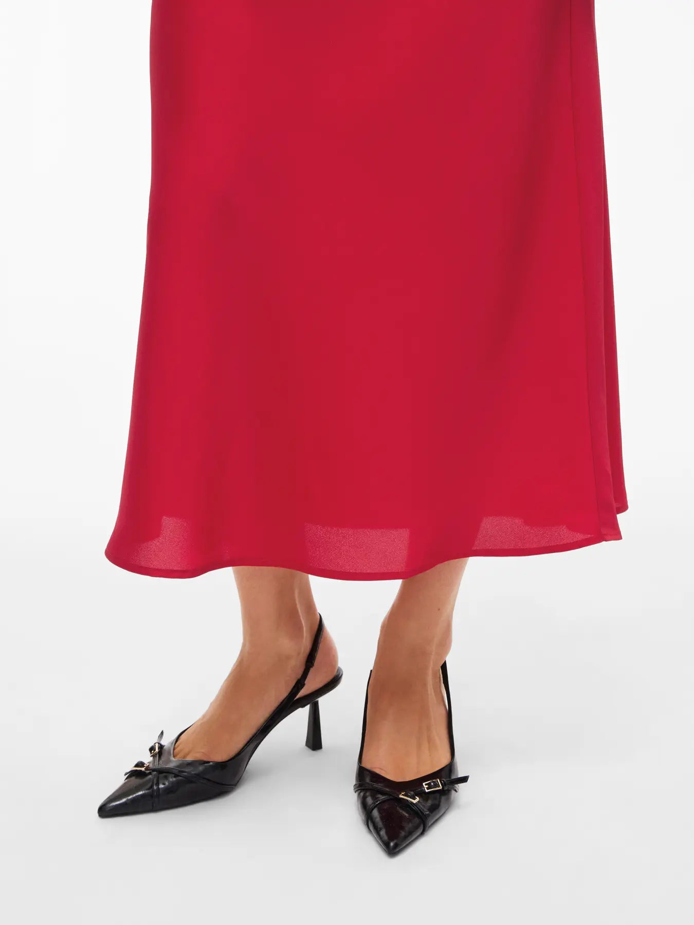 VIELLETTE HW MIDI SKIRT JESTER RED