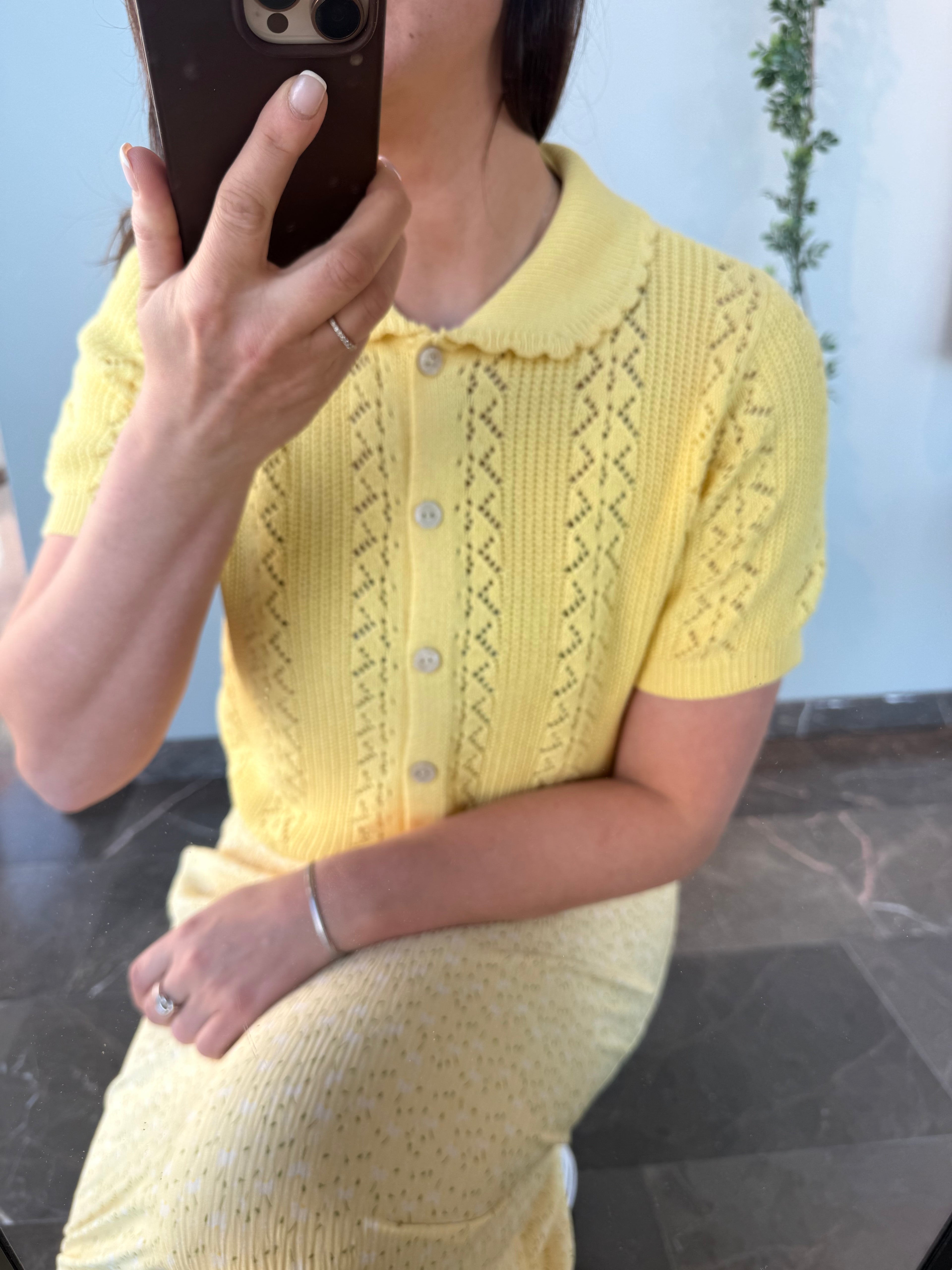 VMDARIA SS POLONECK CARDIGAN