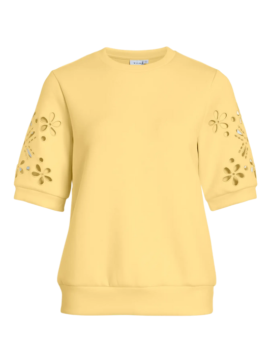 VISIF 2/4 LACE DETAIL SWEAT