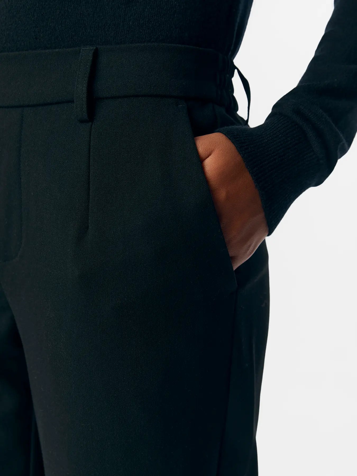 OBJLISA SLIM PANT BLACK