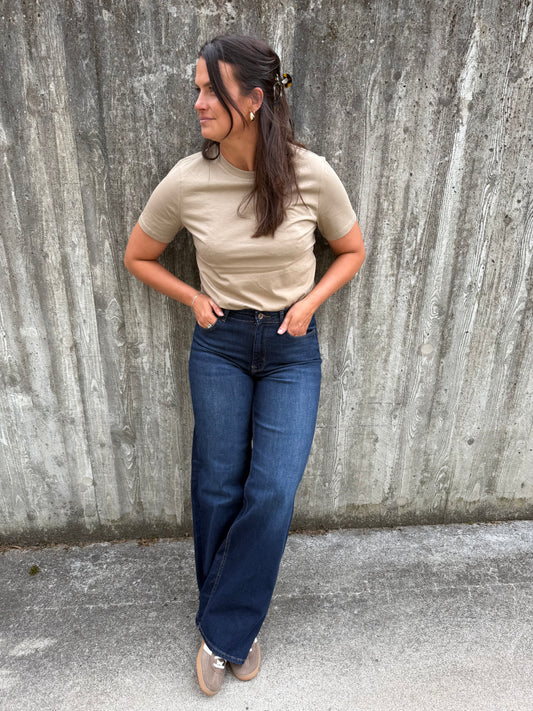 ONLMADISON BLUSH HW WIDE DNM REA081