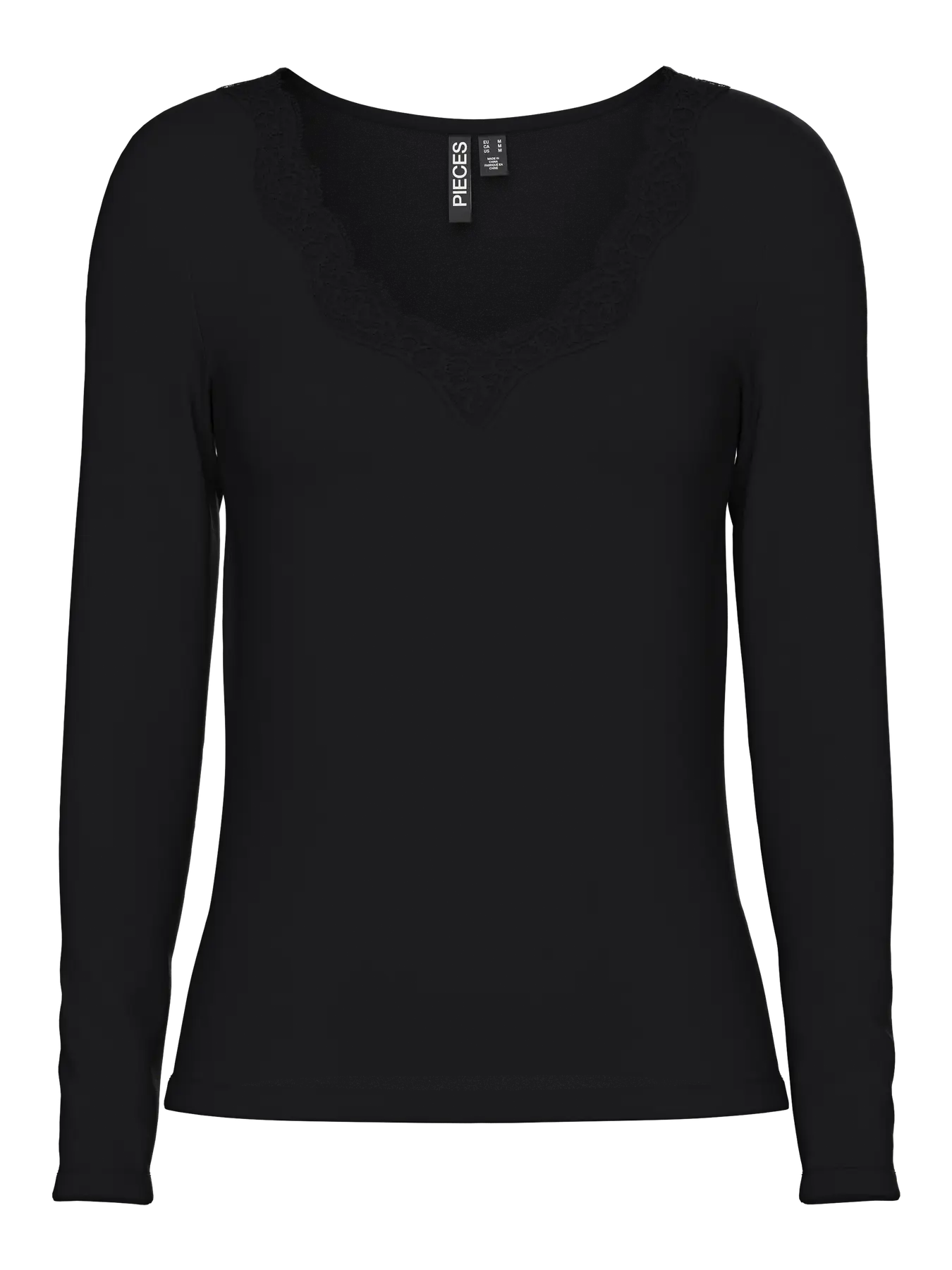 PCBARBERA LS LACE TOP