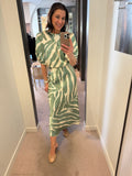 GEWO SKIRT- Green print