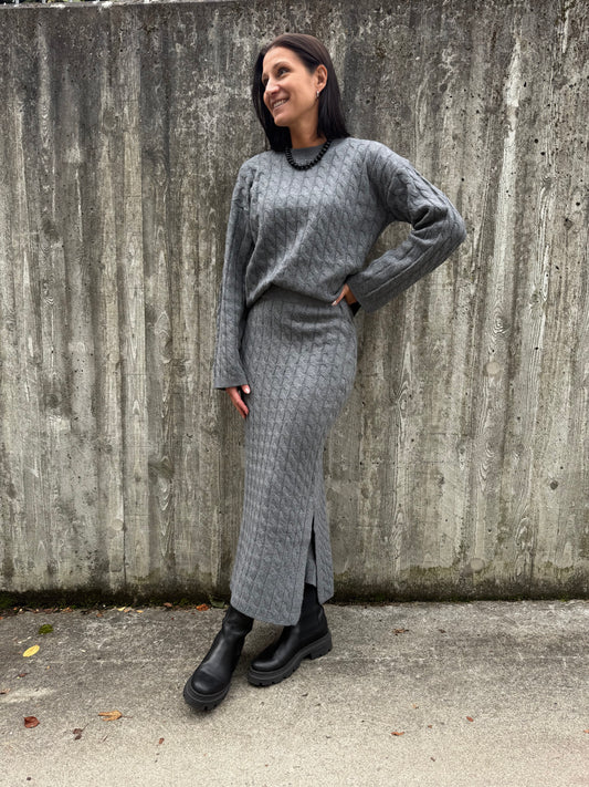AWLORELLA HW 7/8 KNIT SKIRT