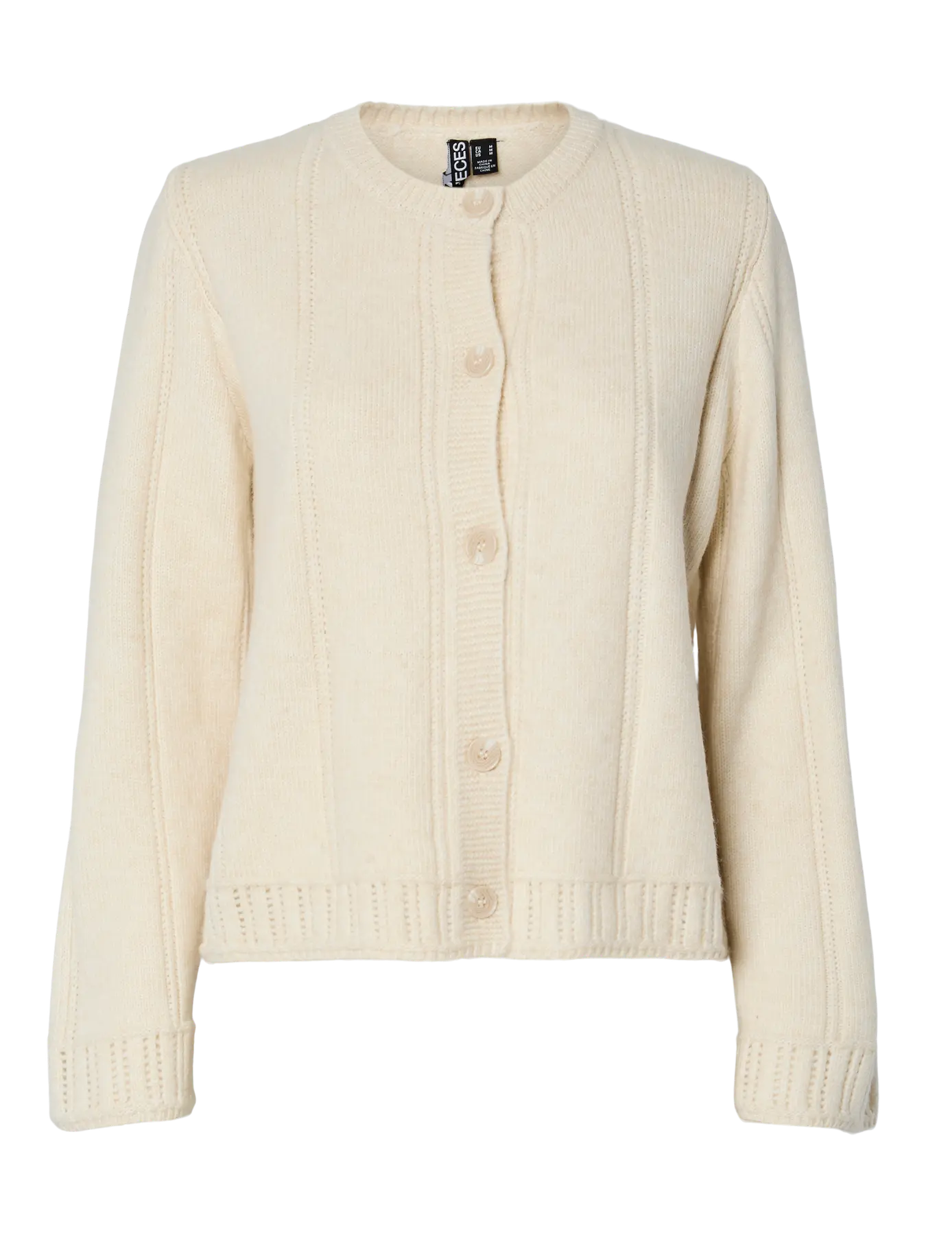 PCORLY LS O-NECK KNIT CARDIGAN