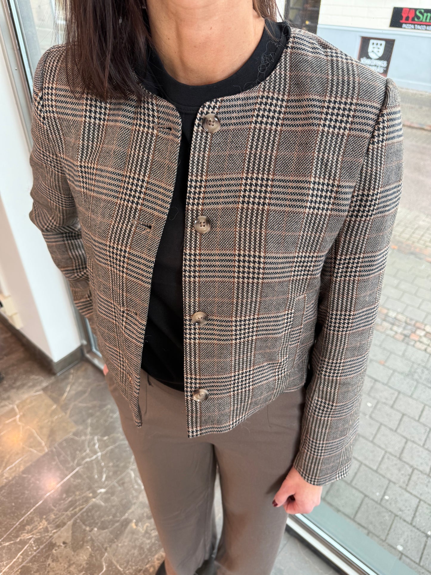 VMSTINA LS CHECK BLAZER