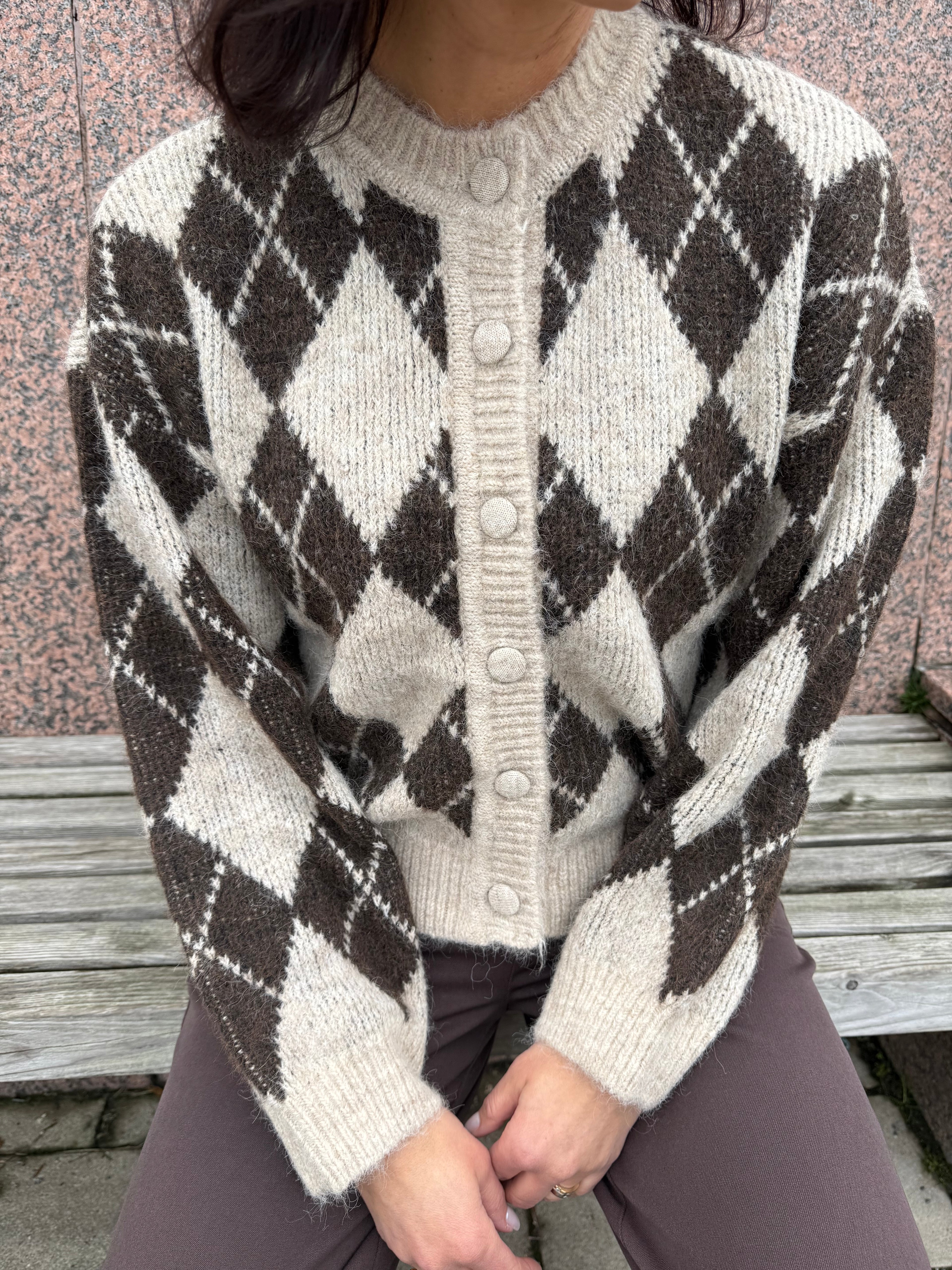 VIKARLEY L/S BUTTON DETAIL CARDIGAN