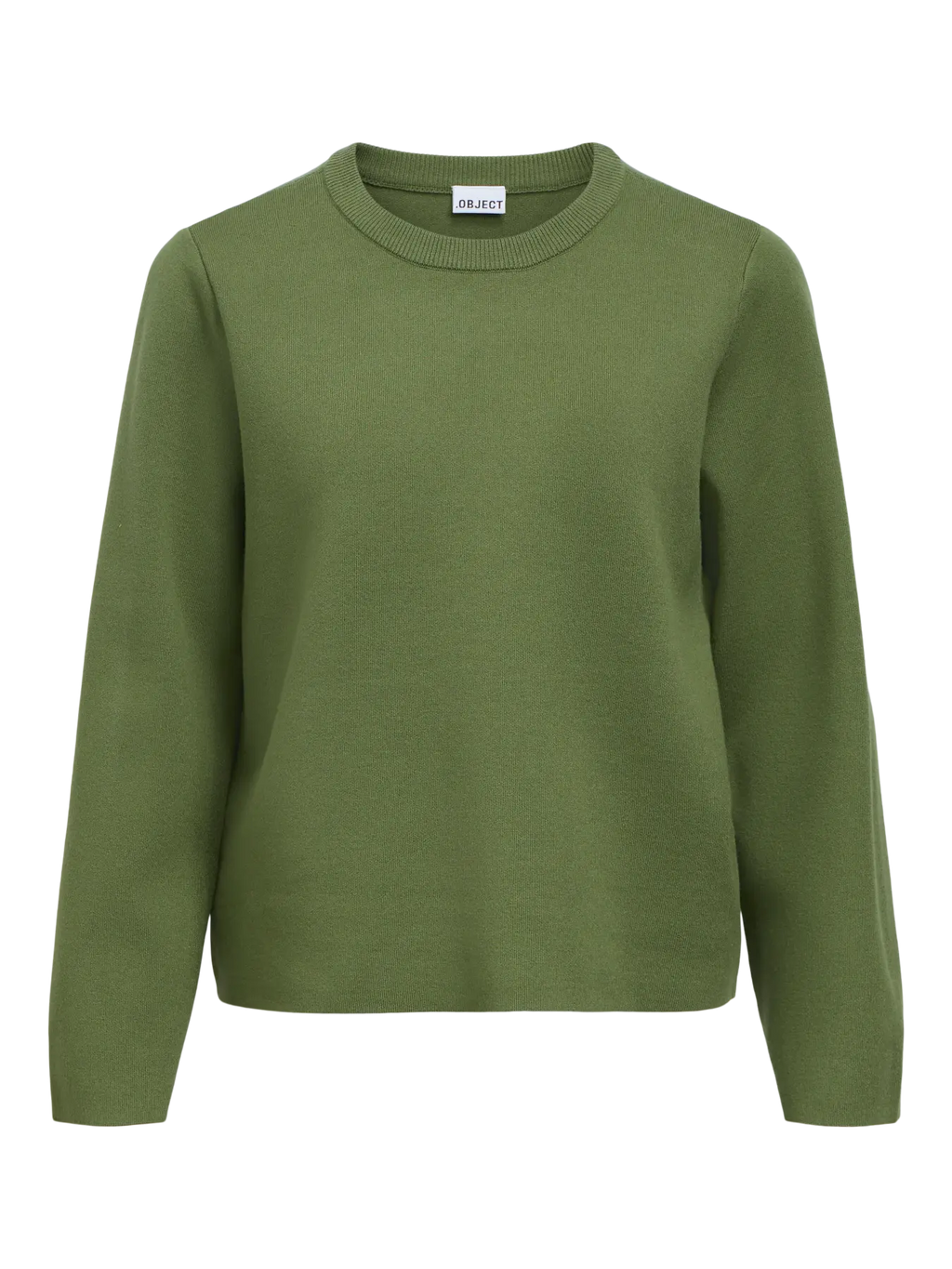 OBJREYNARD O-NECK PULLOVER BRONZE GREEN