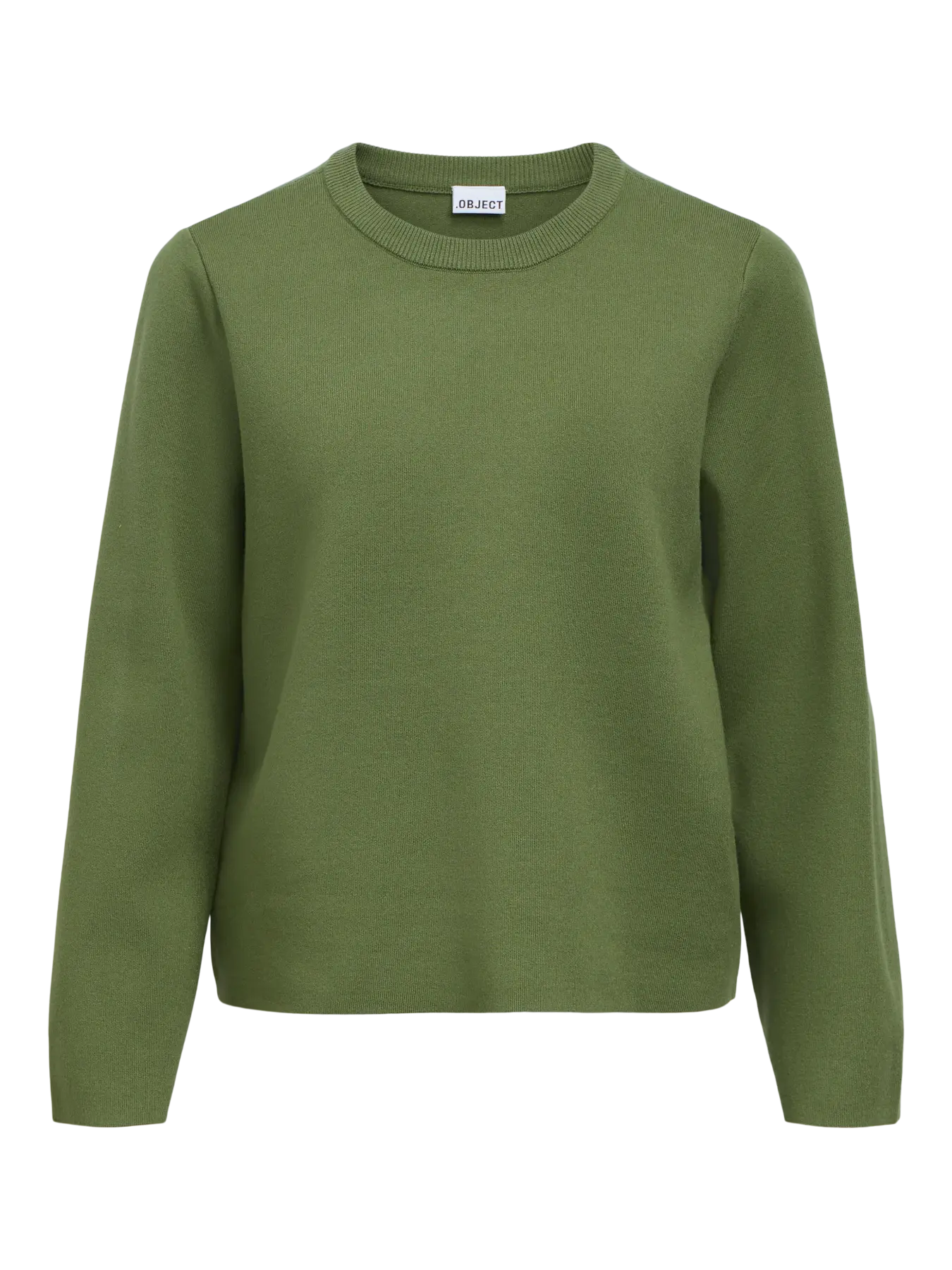 OBJREYNARD O-NECK PULLOVER BRONZE GREEN
