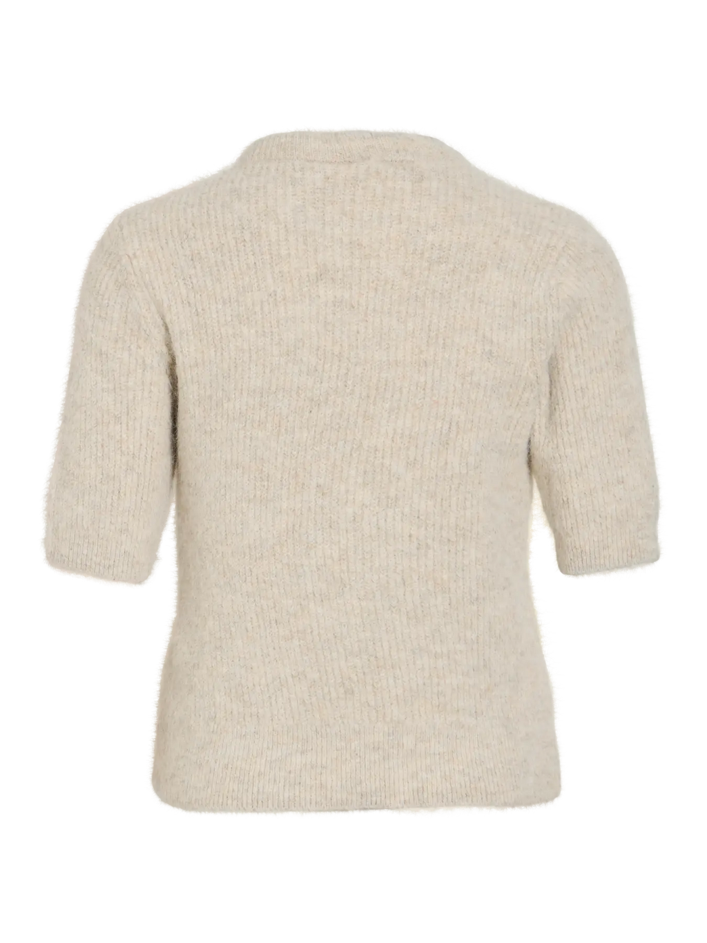 VIITZA O-NECK 2/4 BOW KNIT TOP BEIGE