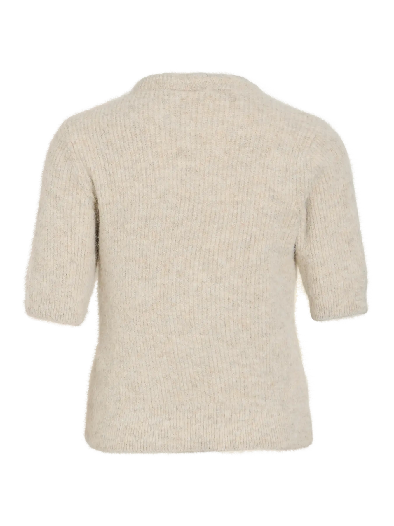 VIITZA O-NECK 2/4 BOW KNIT TOP BEIGE