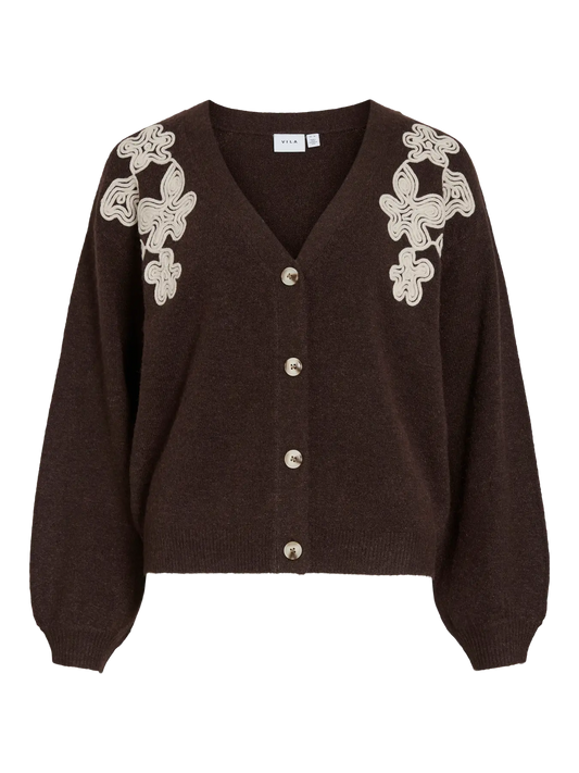 VISEBORA DETAIL KNIT CARDIGAN