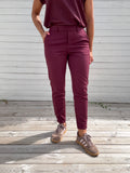 OBJLISA SLIM PANT WINDSOR WINE