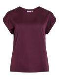 VIELLETTE S/S SATIN TOP FIG