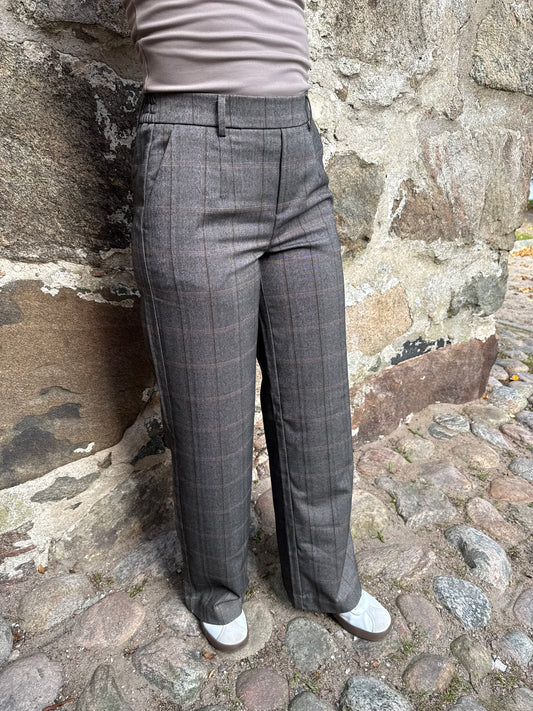 OBJLISA WIDE PANT CHECK