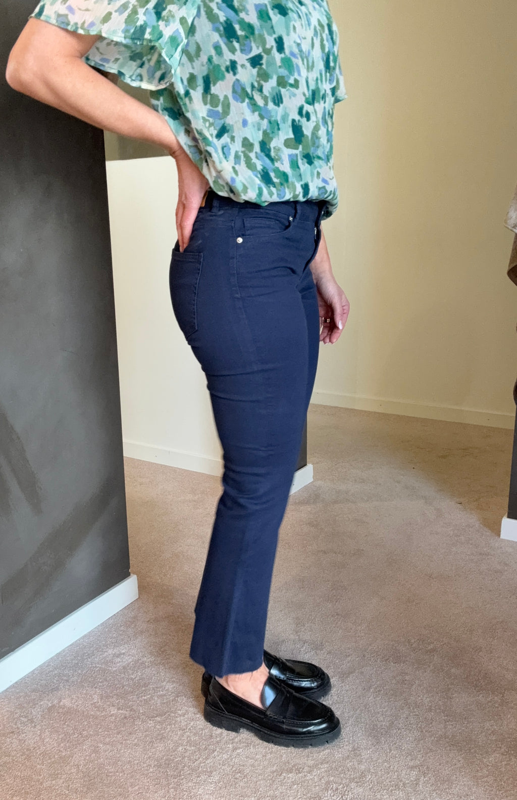 VMWILD SHEILA KICK FLARE PANTS NAVY