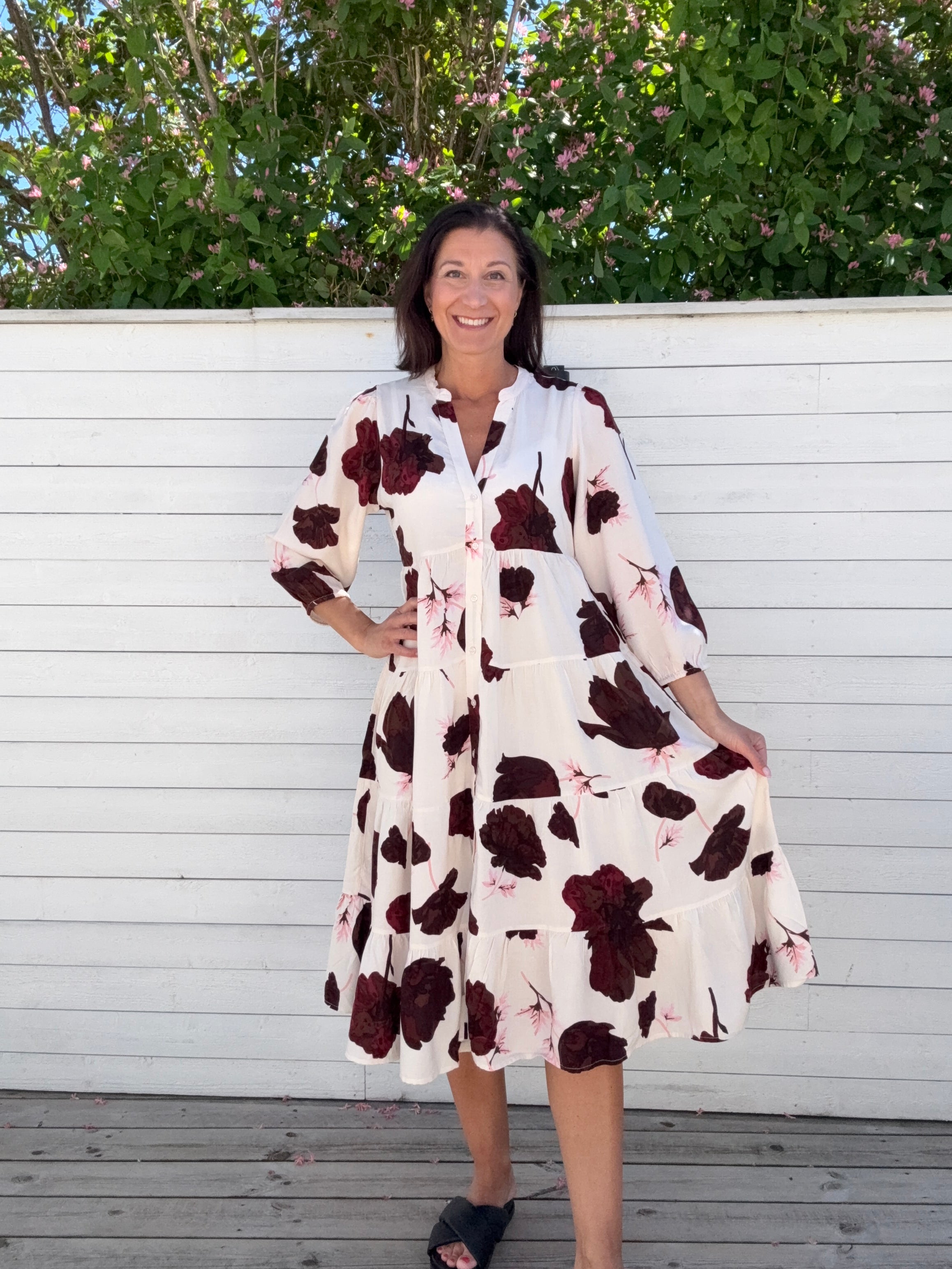 ONLMILANA SOLA 3/4 MIDI DRESS