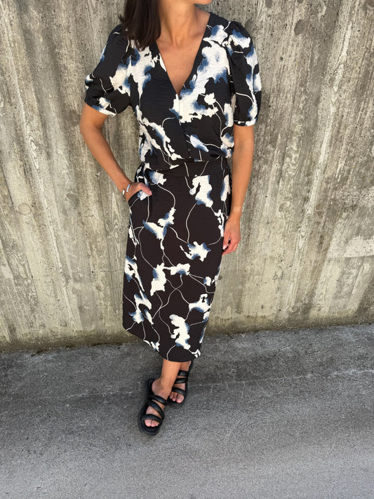 OBJJACIRA MW SKIRT DENIM GRAPHIC