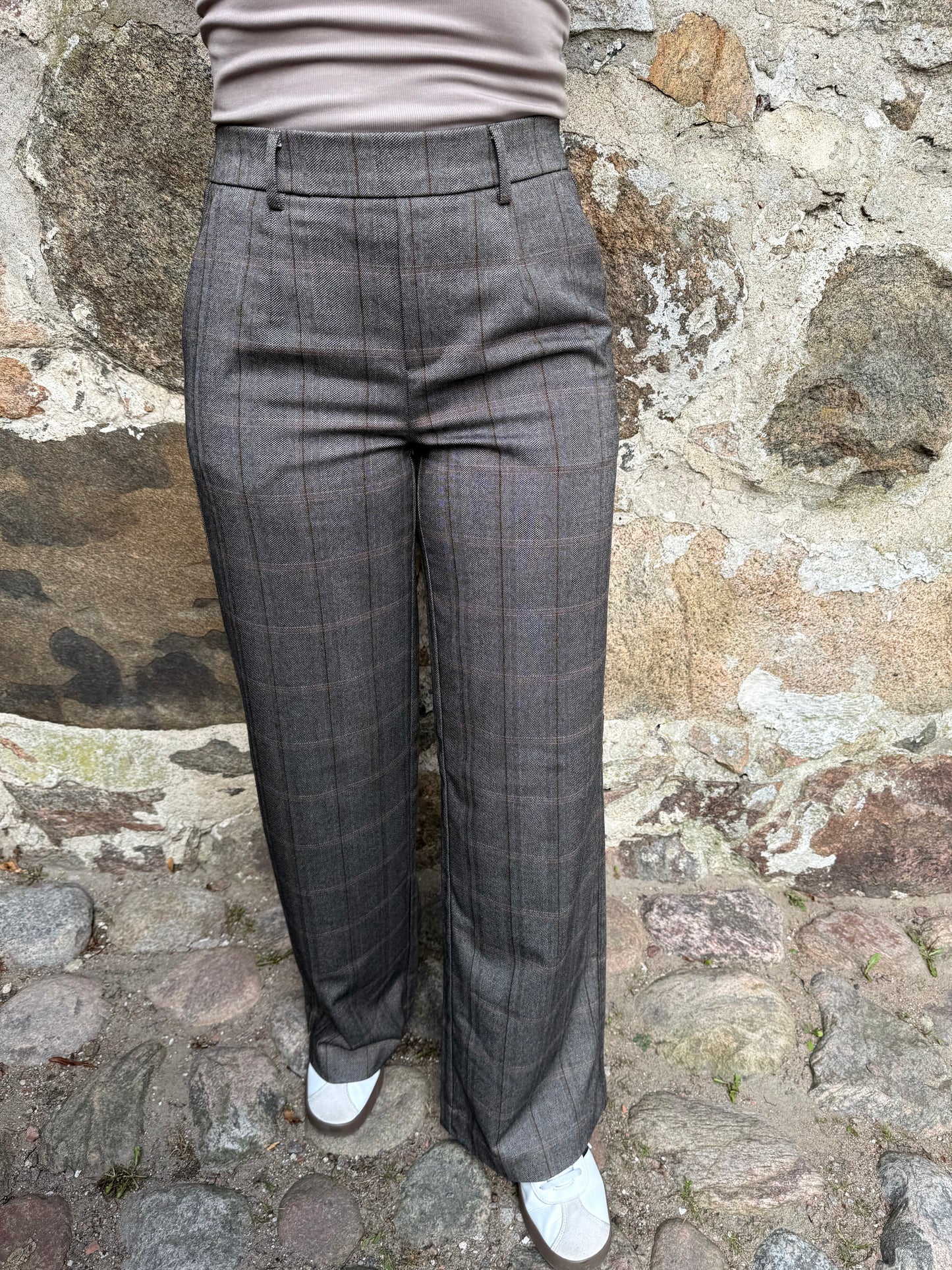 OBJLISA WIDE PANT CHECK