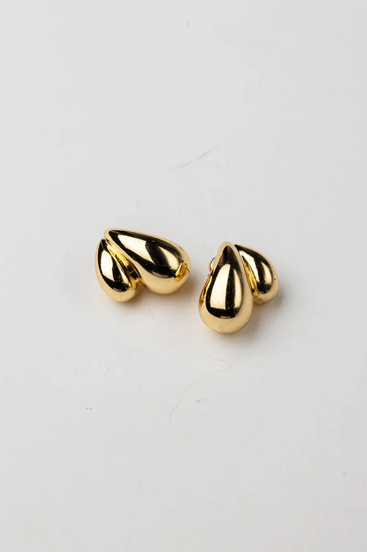 Twin Drop Earrings Gold