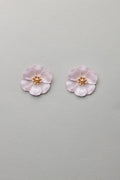 Flower Small Earrings Pearl Pink