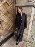 PCRINNE HW STRAIGHT LACE PANTS