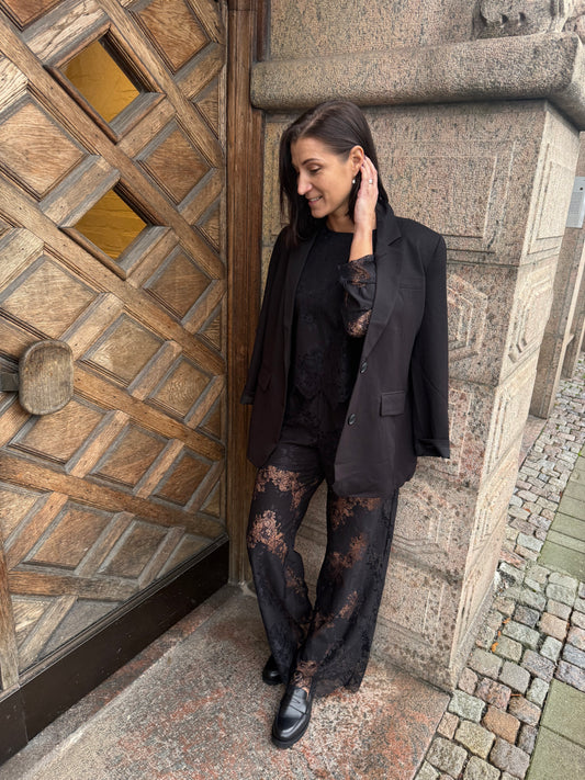 PCRINNE HW STRAIGHT LACE PANTS