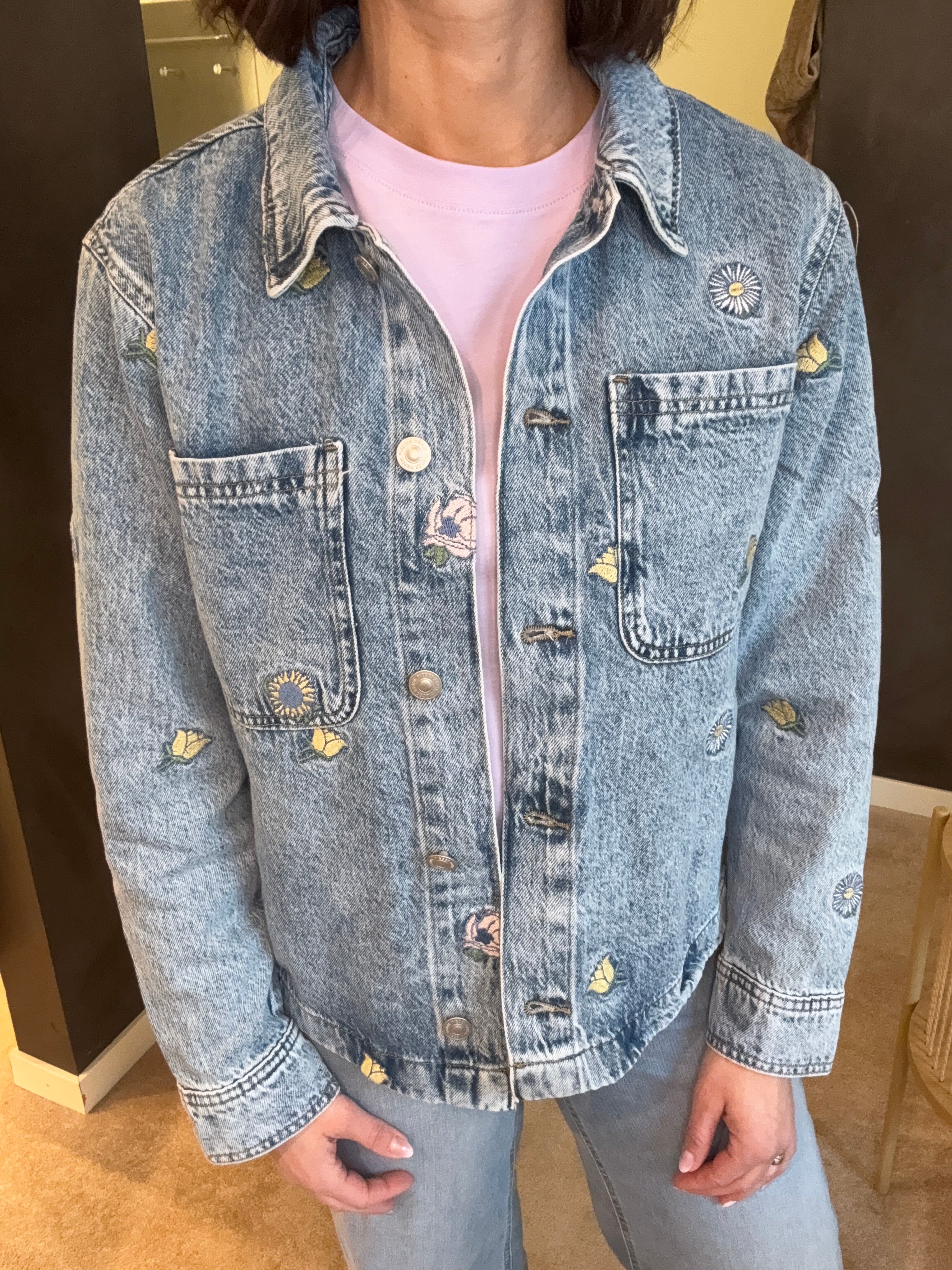 PCBENNIE LS DENIM JACKET