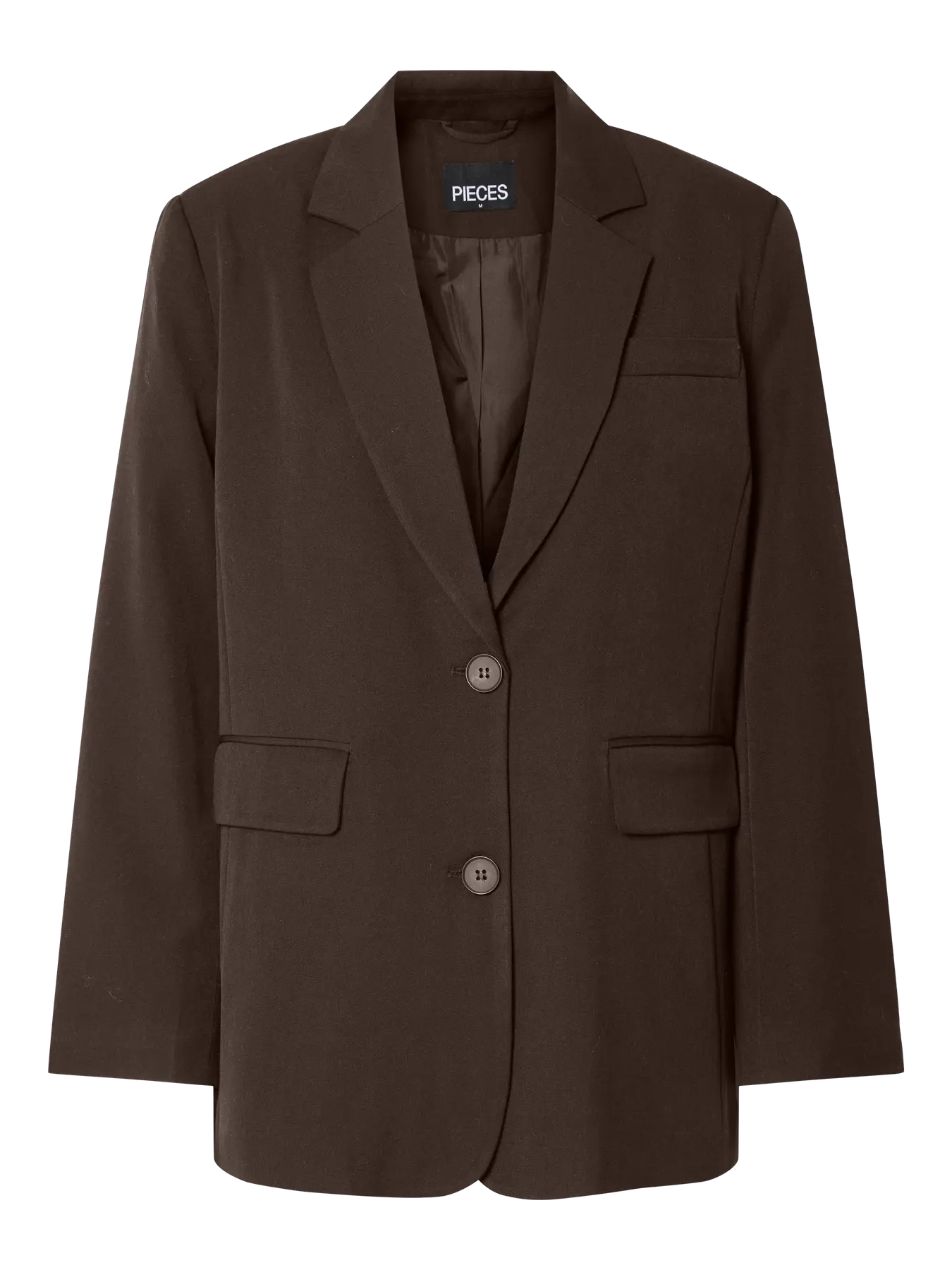 PCKAMIL LS LOOSE BLAZER HOT FUDGE