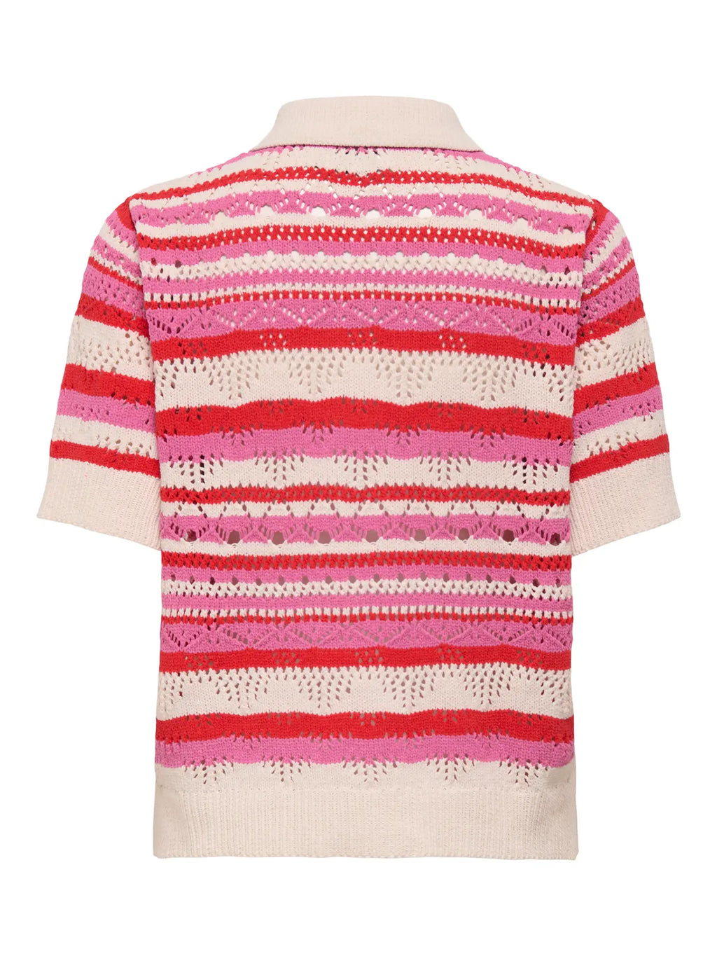 ONLLULA POLO S/S CARDIGAN PINK
