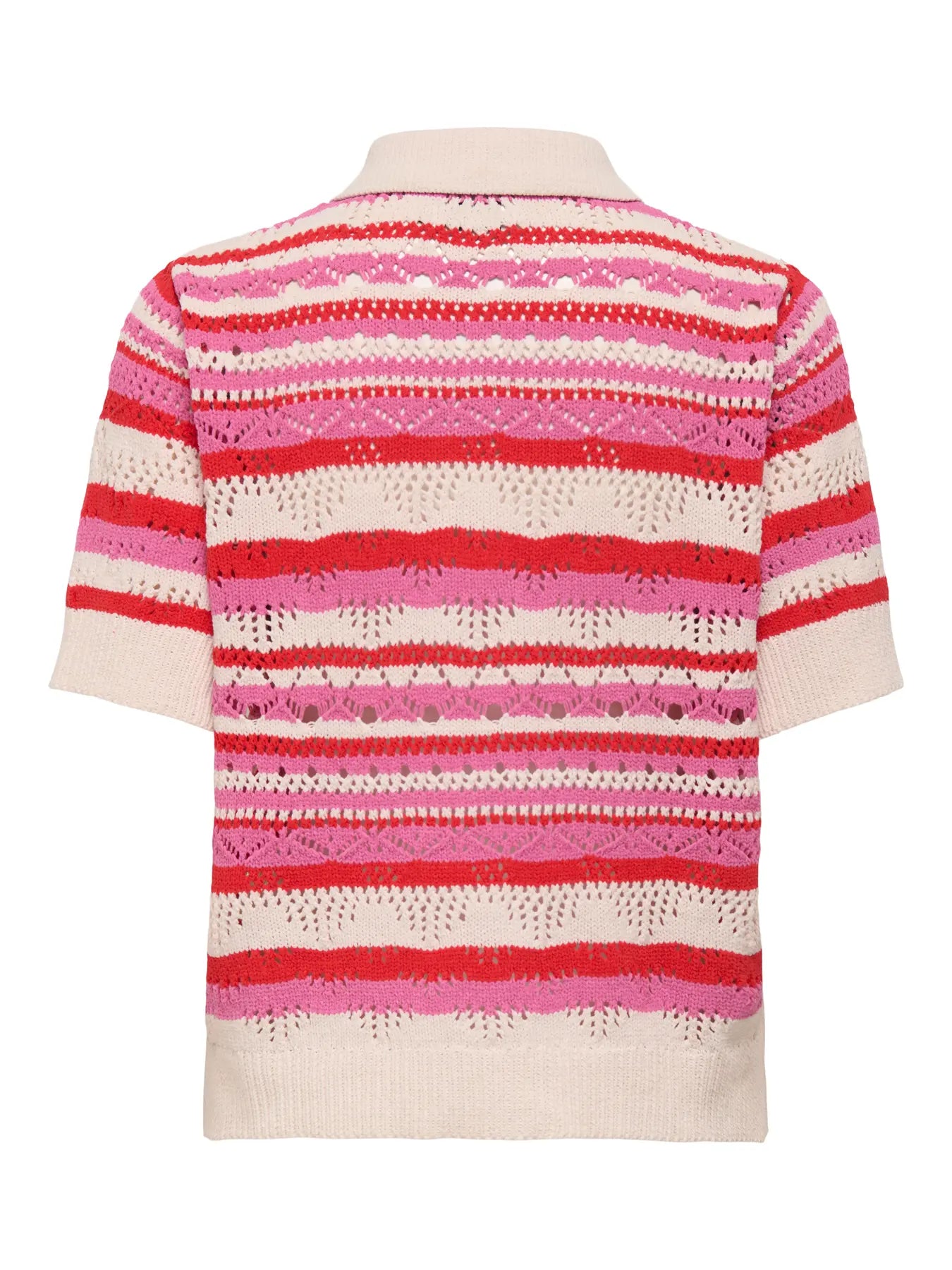 ONLLULA POLO S/S CARDIGAN PINK