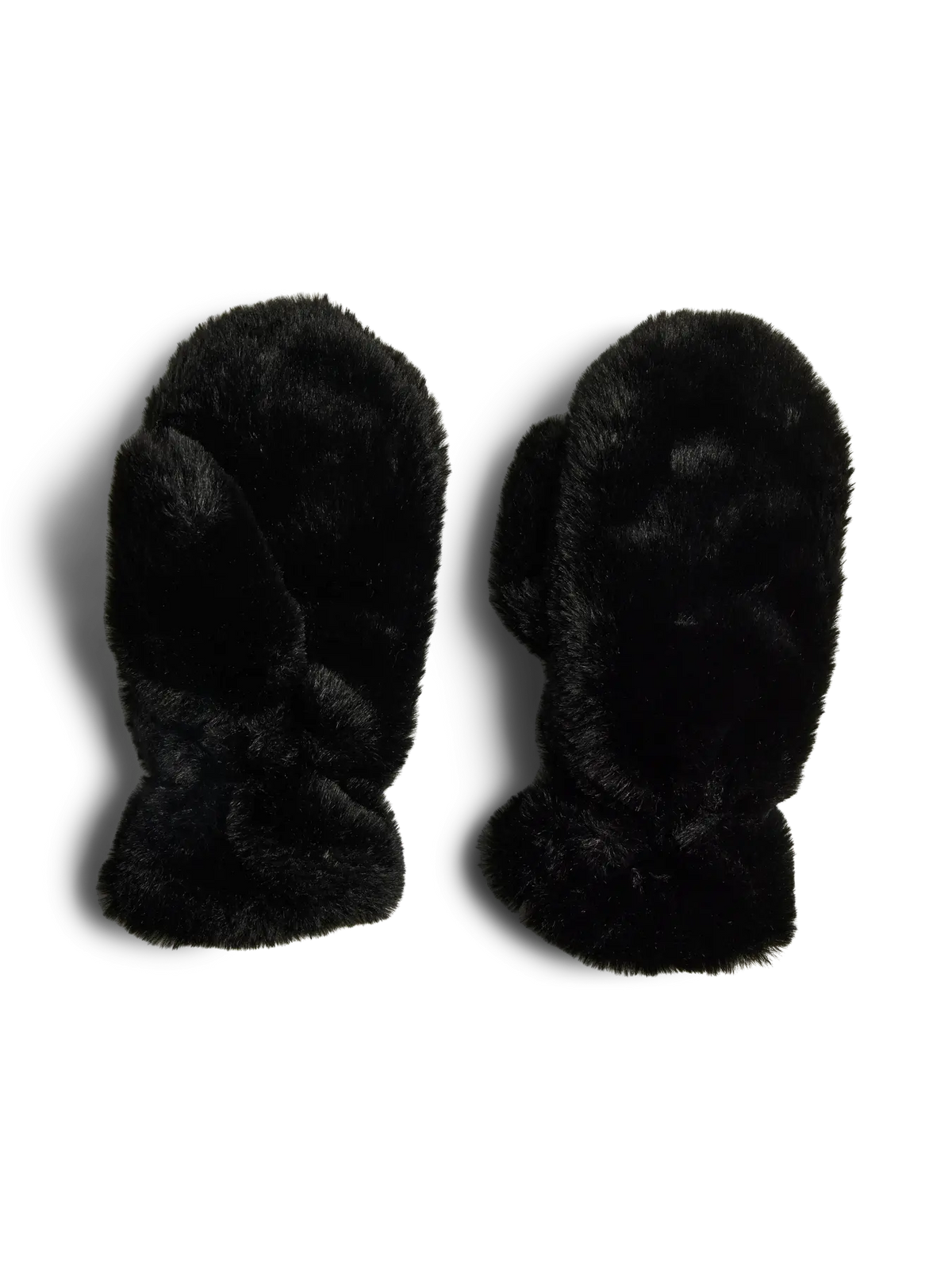 PCJEANEL MITTENS BLACK