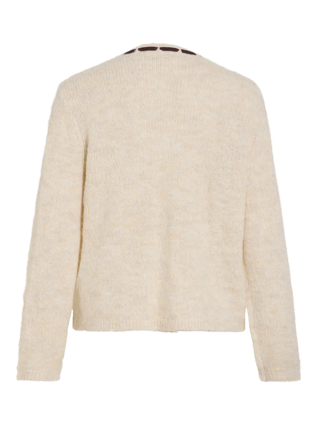 VINAYE V-NECK L/S DETAIL KNIT TOP