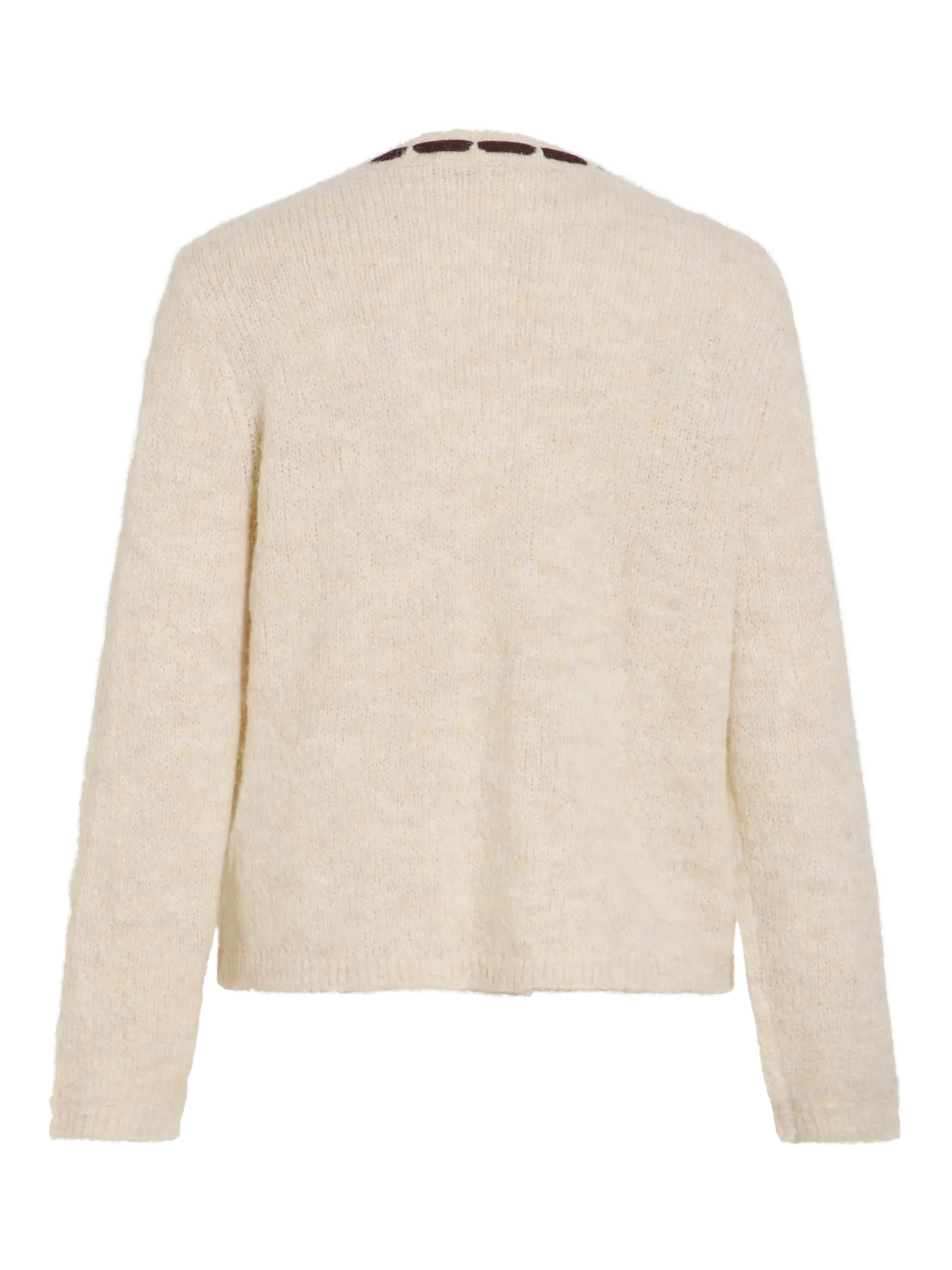 VINAYE V-NECK L/S DETAIL KNIT TOP